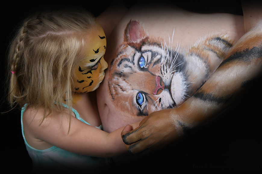 bellypaint tijger