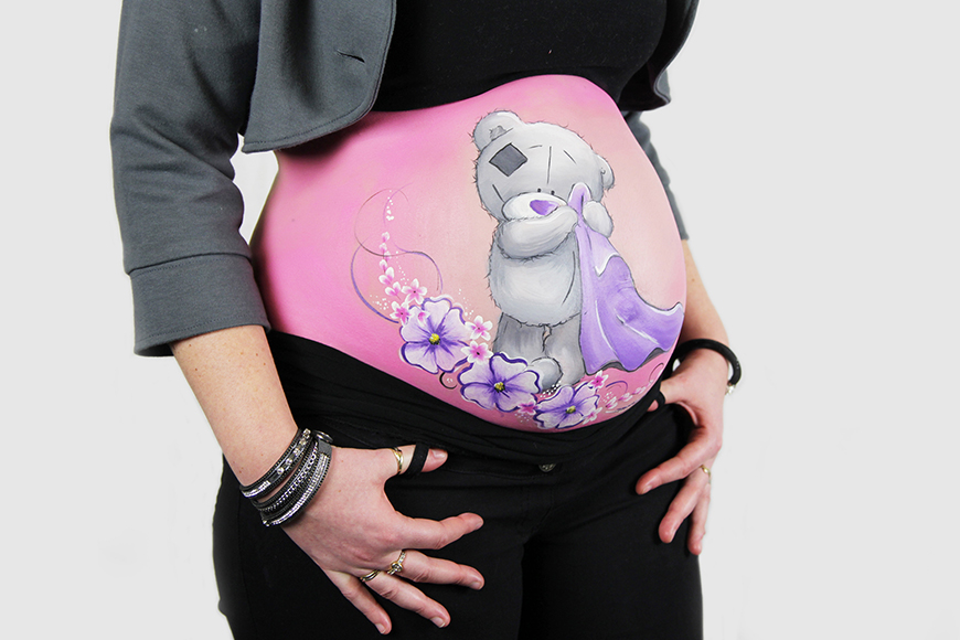 bellypainting tatty teddy