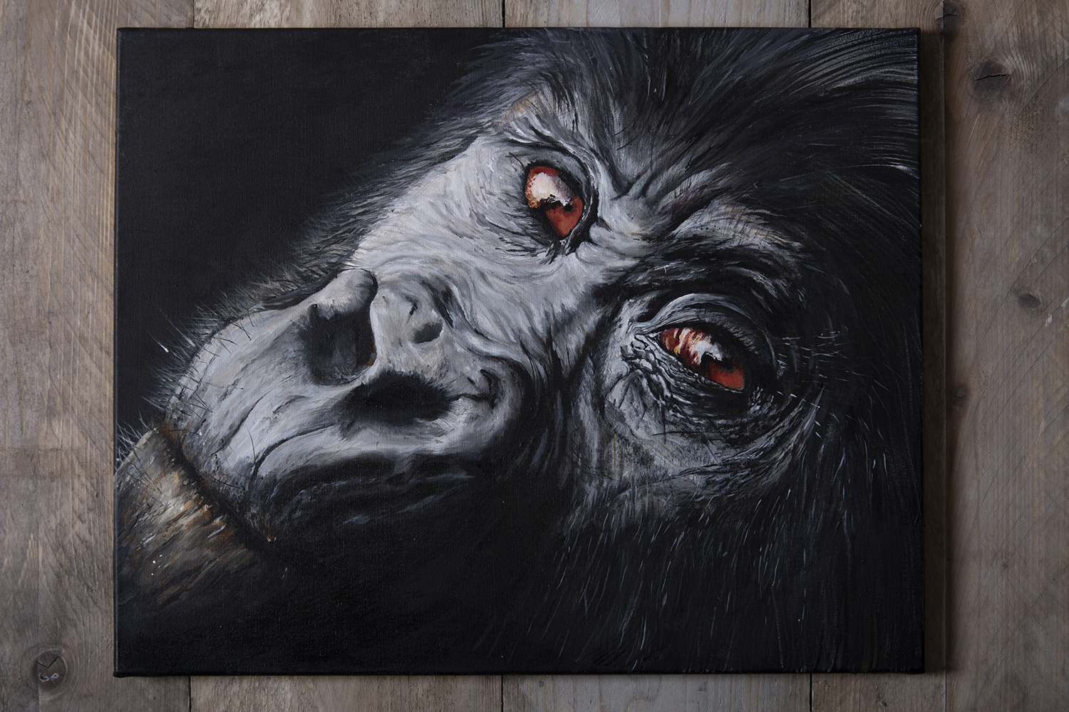 schilderij gorilla